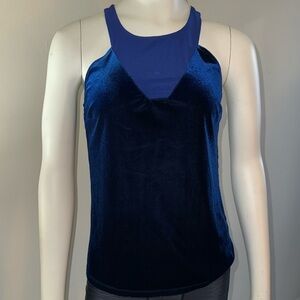 Inc colbalt blue Racerback sleeveless top